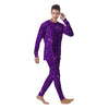 Artwork Glitter Purple Print Men's Pajamas-grizzshop