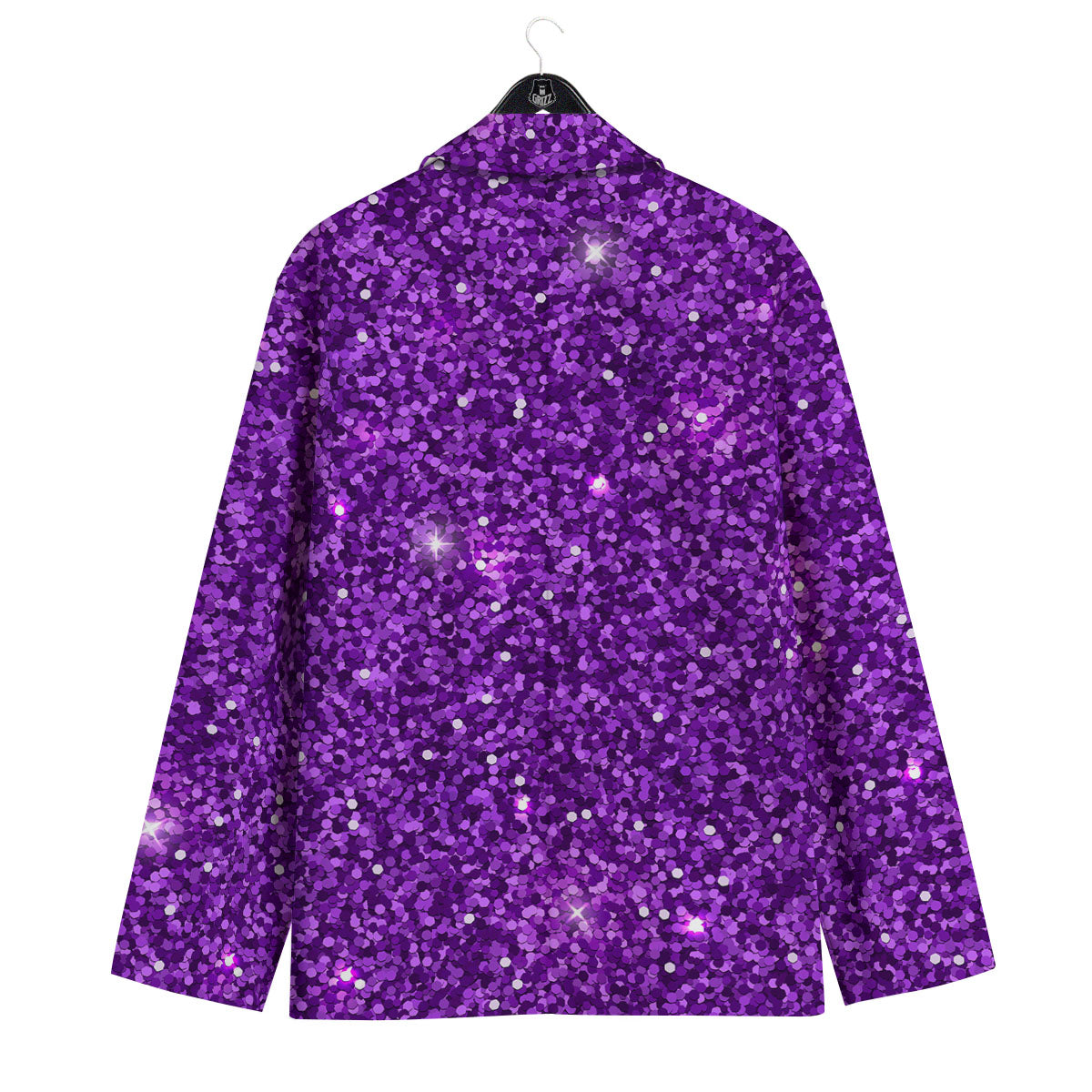 Artwork Glitter Purple Print Men's Sport Coat-grizzshop