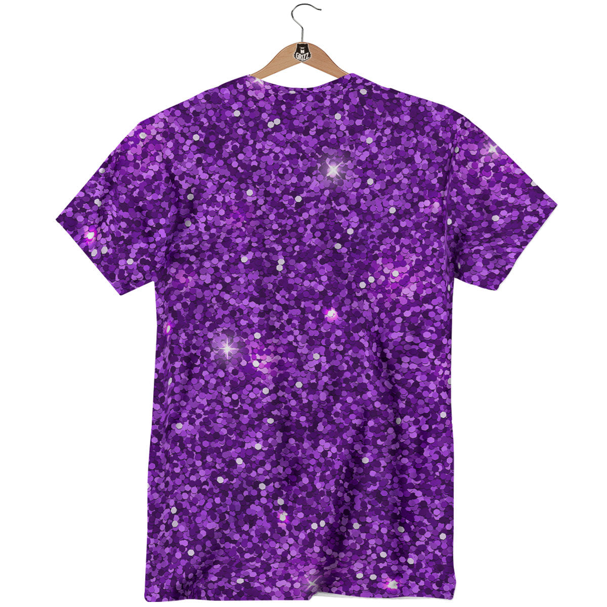 Artwork Glitter Purple Print T-Shirt-grizzshop