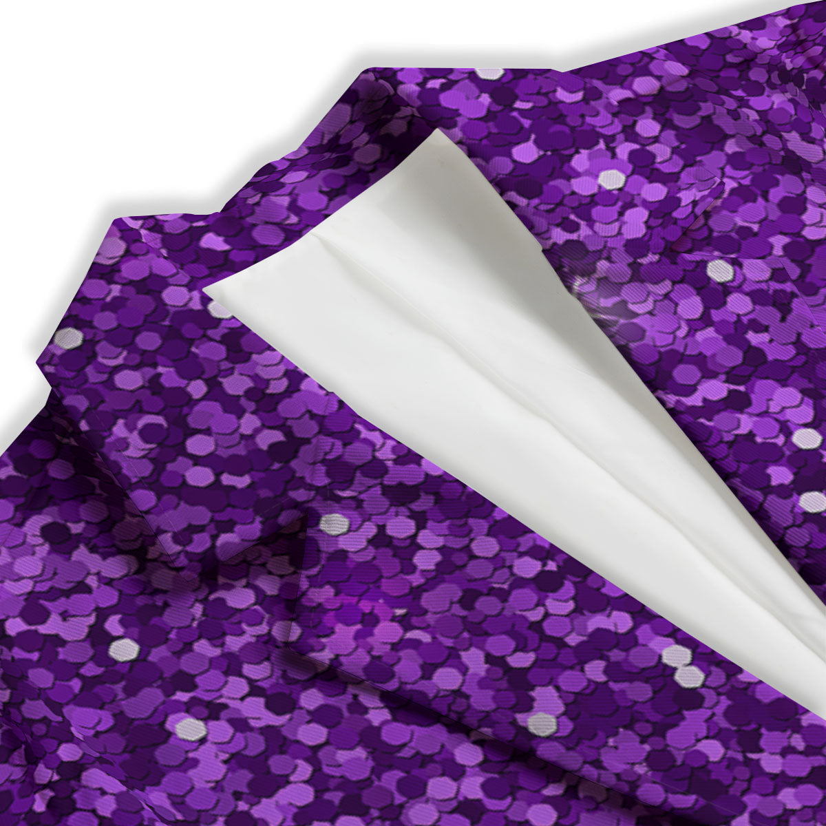 Artwork Glitter Purple Print Women's Blazer-grizzshop
