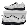 Artwork Glitter Silver Print Black Sneaker-grizzshop