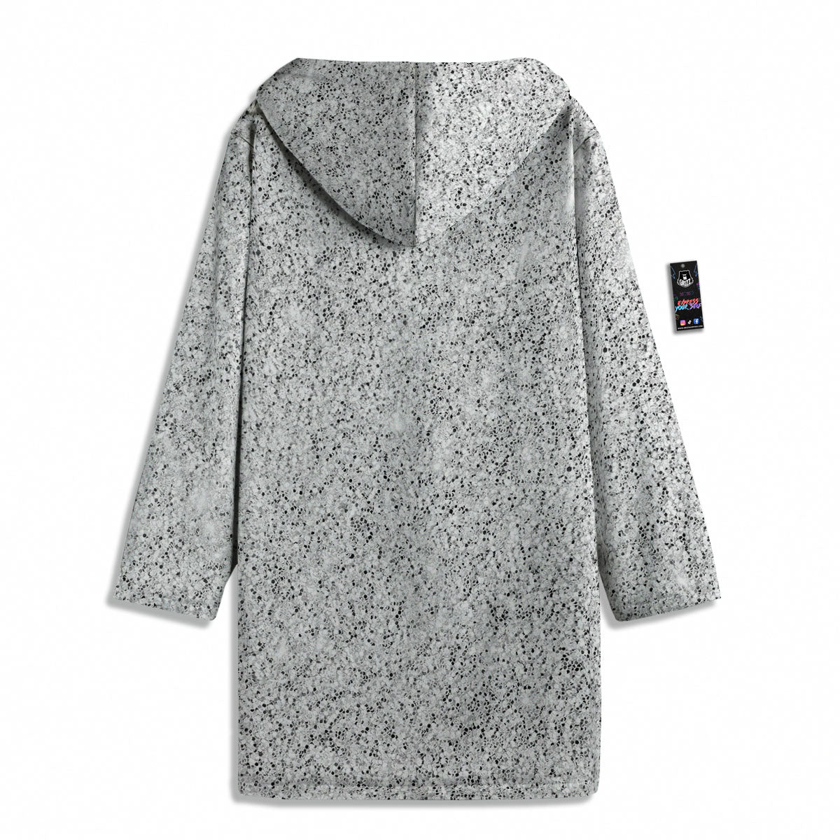 Artwork Glitter Silver Print Men's Windbreaker Jacket-grizzshop