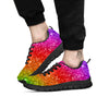 Artwork Rainbow Glitter Print Black Sneaker-grizzshop