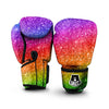 Artwork Rainbow Glitter Print Boxing Gloves-grizzshop