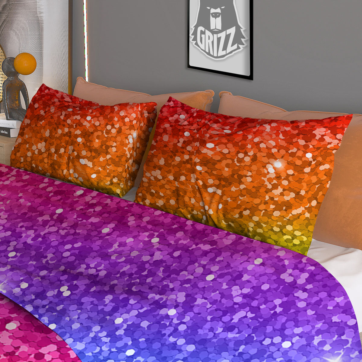 Autumn Vintage Print Pattern Duvet Cover Bedding Set