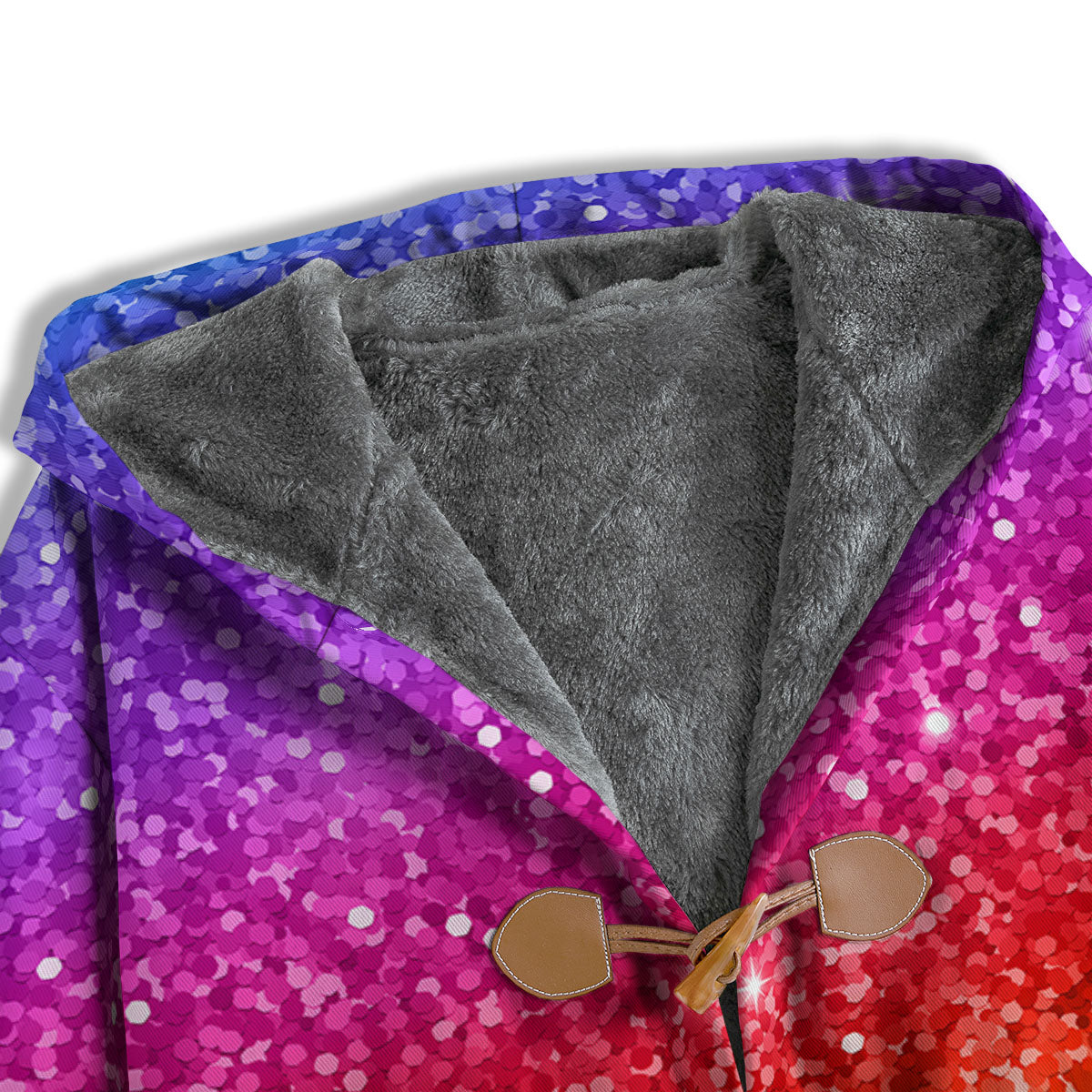 Artwork Rainbow Glitter Print Men's Windbreaker Jacket-grizzshop