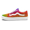 Artwork Rainbow Glitter Print Skate Shoes-grizzshop