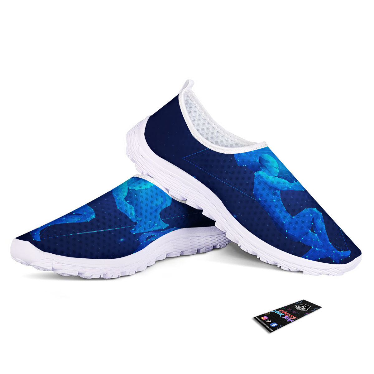 Astrological And Aquarius Signs Print Nurse Shoes-grizzshop