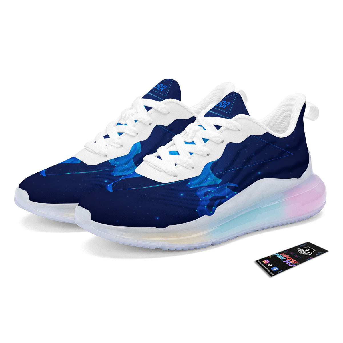 Astrological And Aquarius Signs Print Running Sneakers-grizzshop