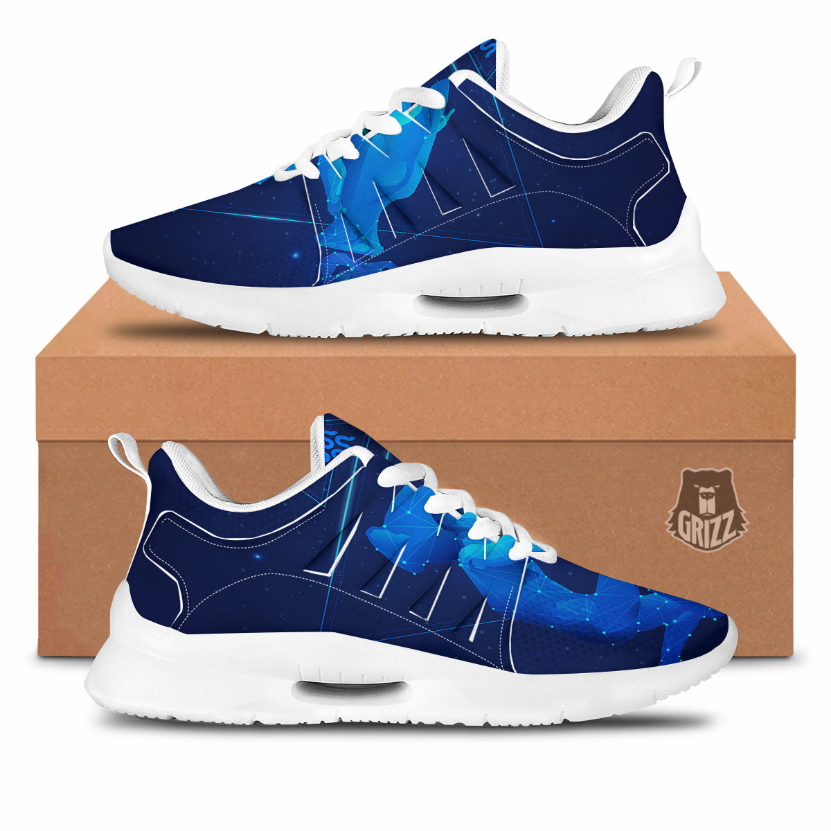 Astrological And Aquarius Signs Print Tennis Shoes-grizzshop