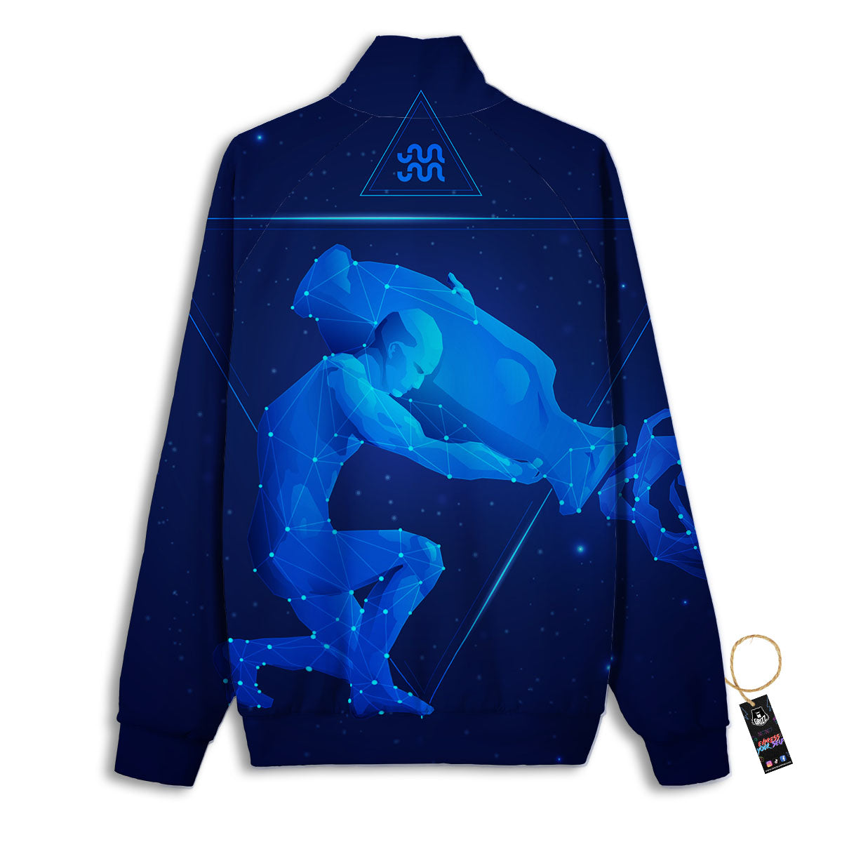 Astrological And Aquarius Signs Print Track Jacket-grizzshop