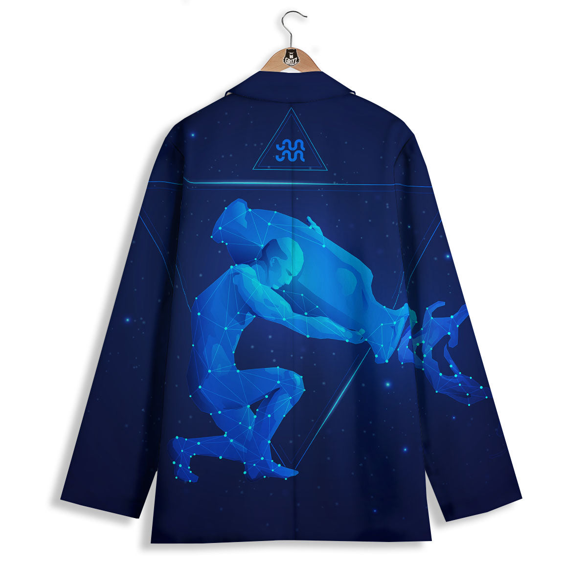 Astrological And Aquarius Signs Print Women's Blazer-grizzshop