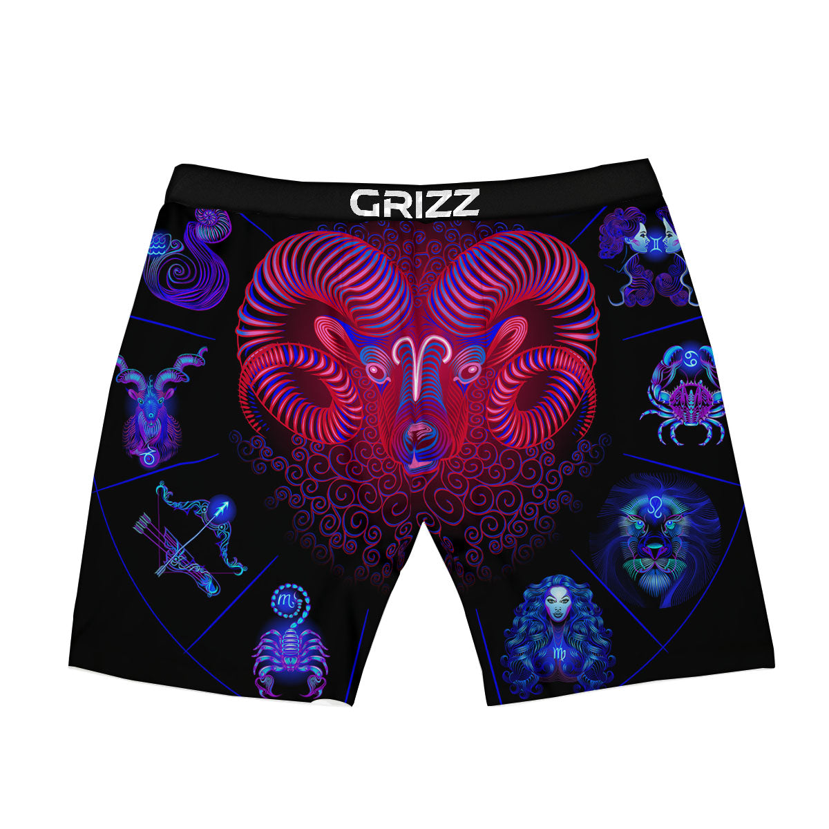 Astrological And Aries Signs Print Boxer Briefs-grizzshop