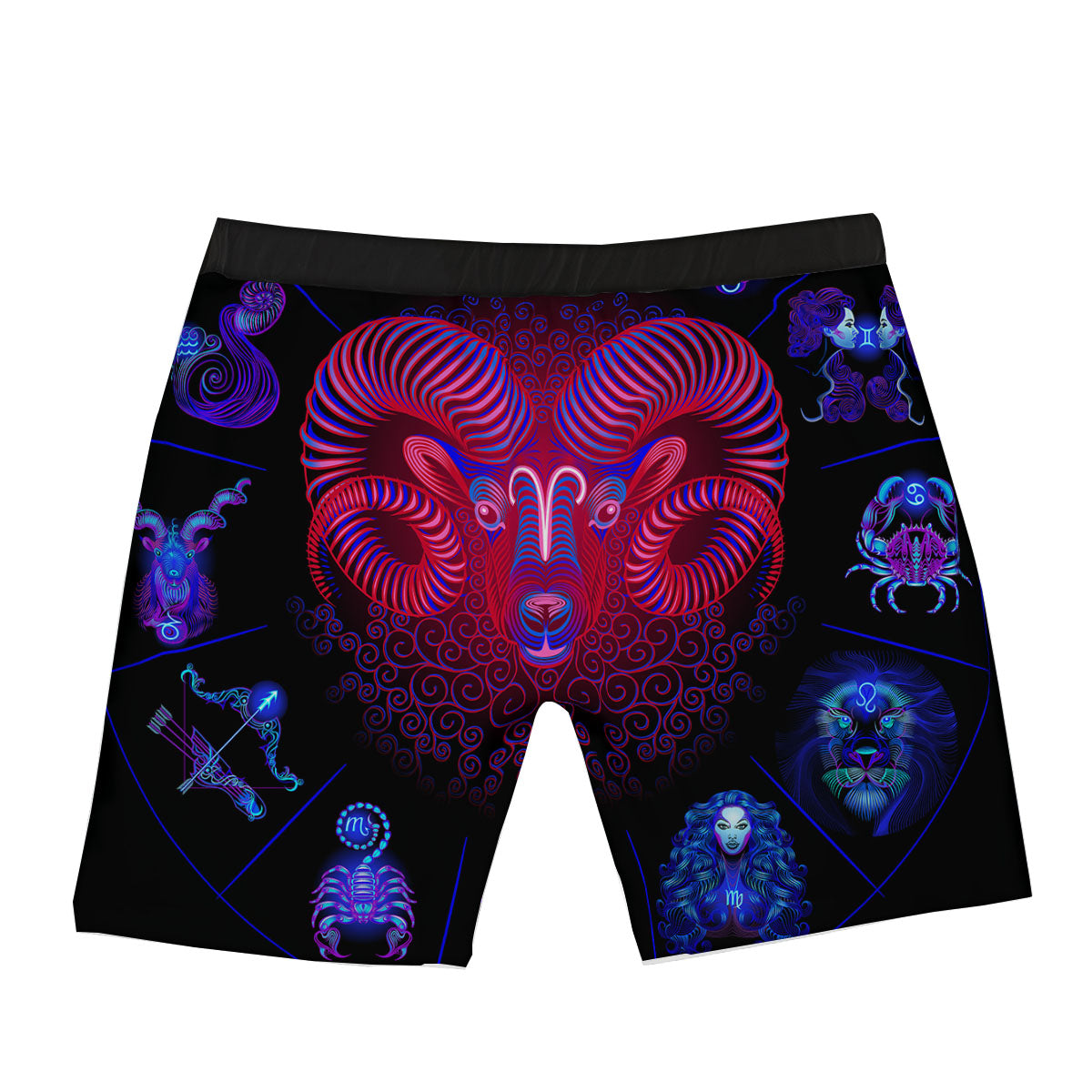 Astrological And Aries Signs Print Boxer Briefs-grizzshop