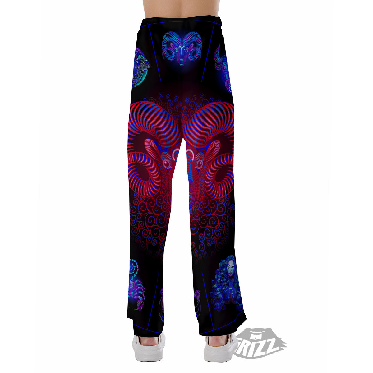 Astrological And Aries Signs Print Pajama Pants-grizzshop