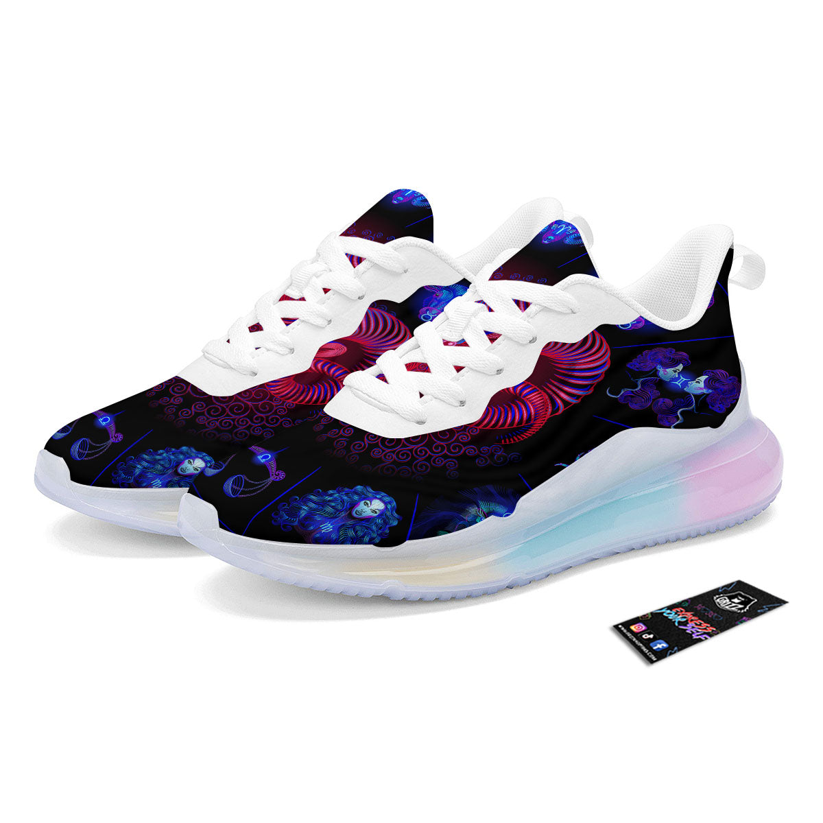 Astrological And Aries Signs Print Running Sneakers-grizzshop