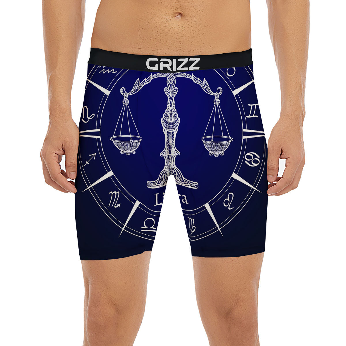 Astrological Libra Signs Libra Print Boxer Briefs-grizzshop