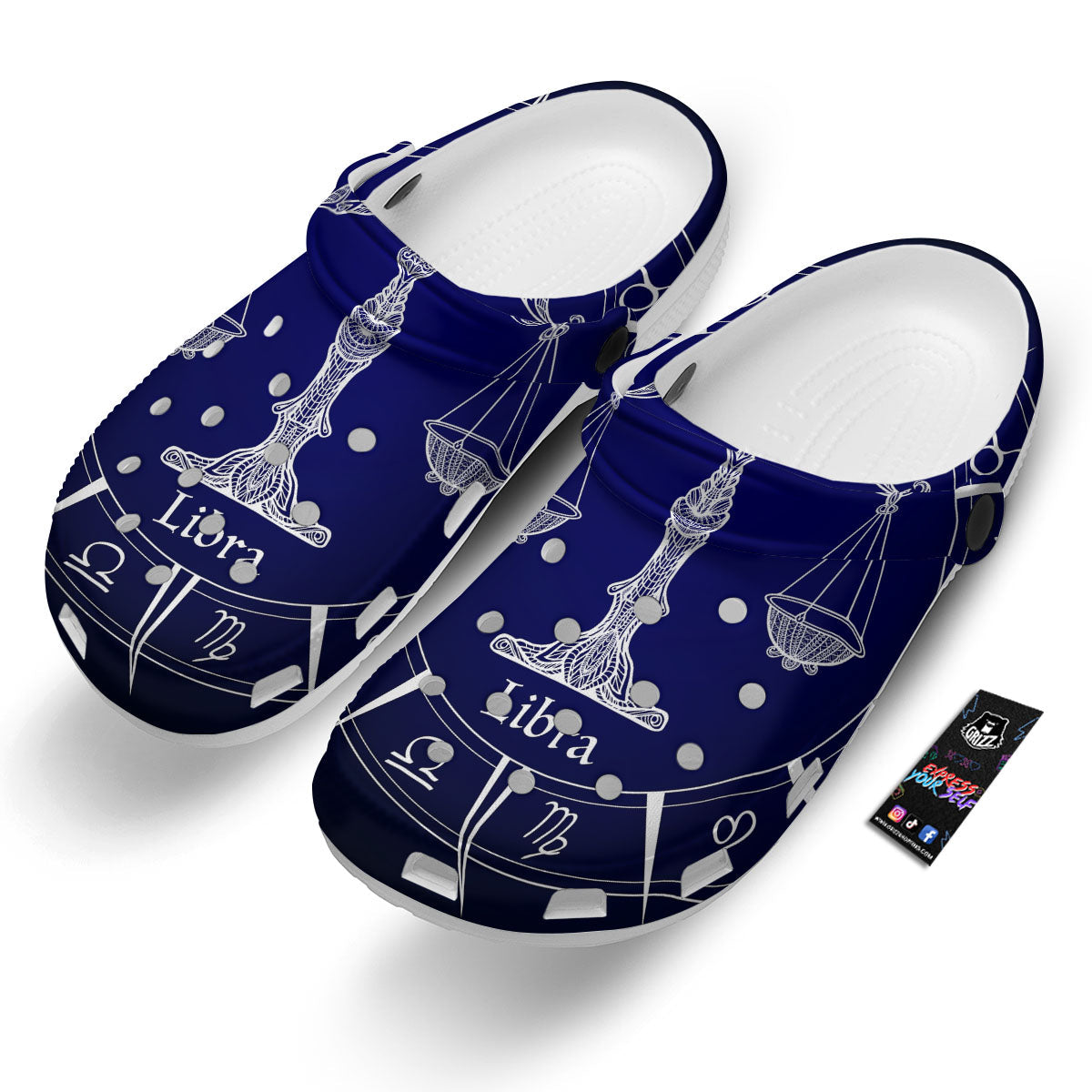 Astrological Libra Signs Libra Print Clog-grizzshop
