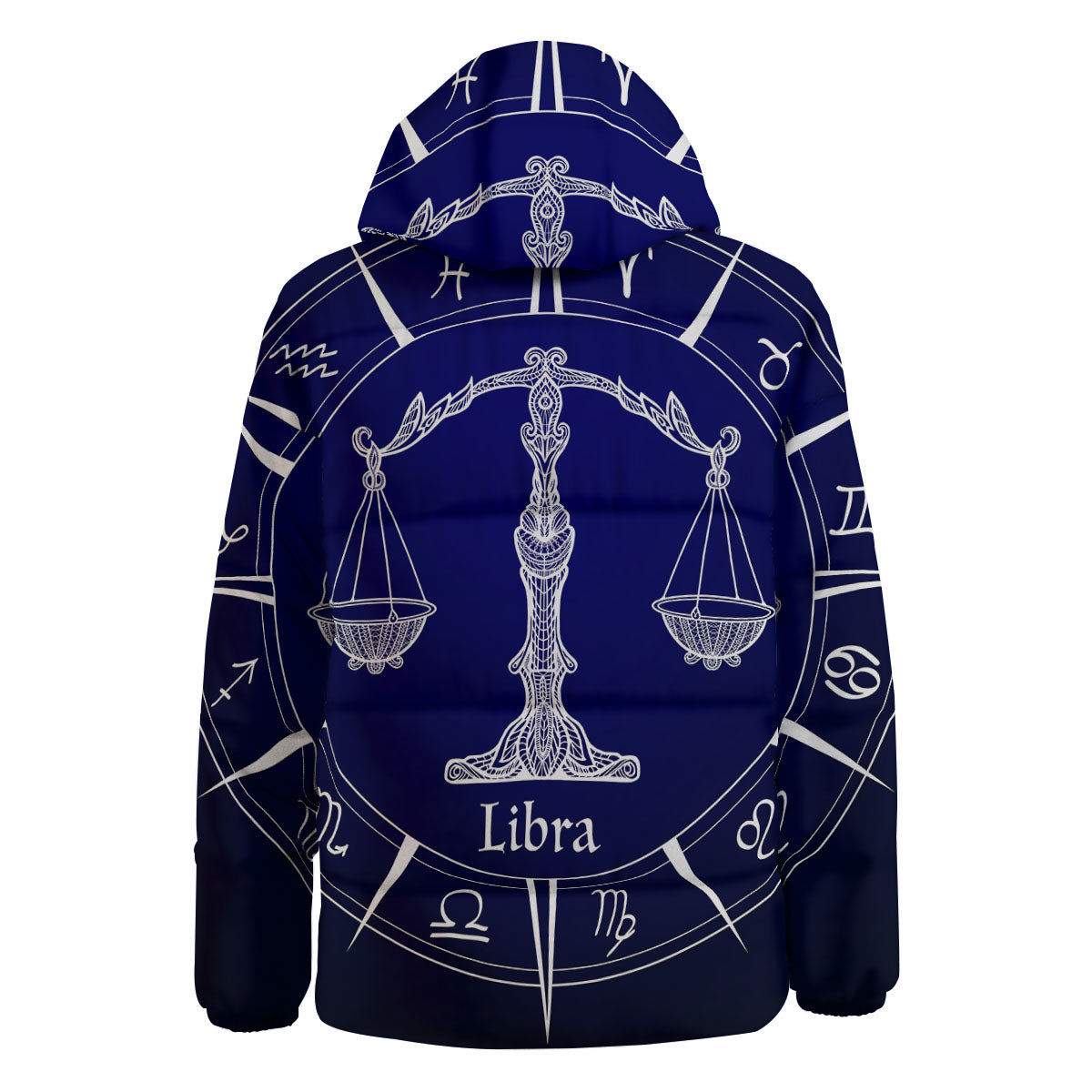 Astrological Libra Signs Libra Print Down Jacket-grizzshop
