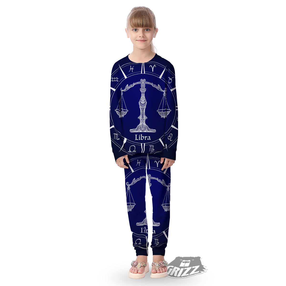 Astrological Libra Signs Libra Print Kid's Pajamas-grizzshop