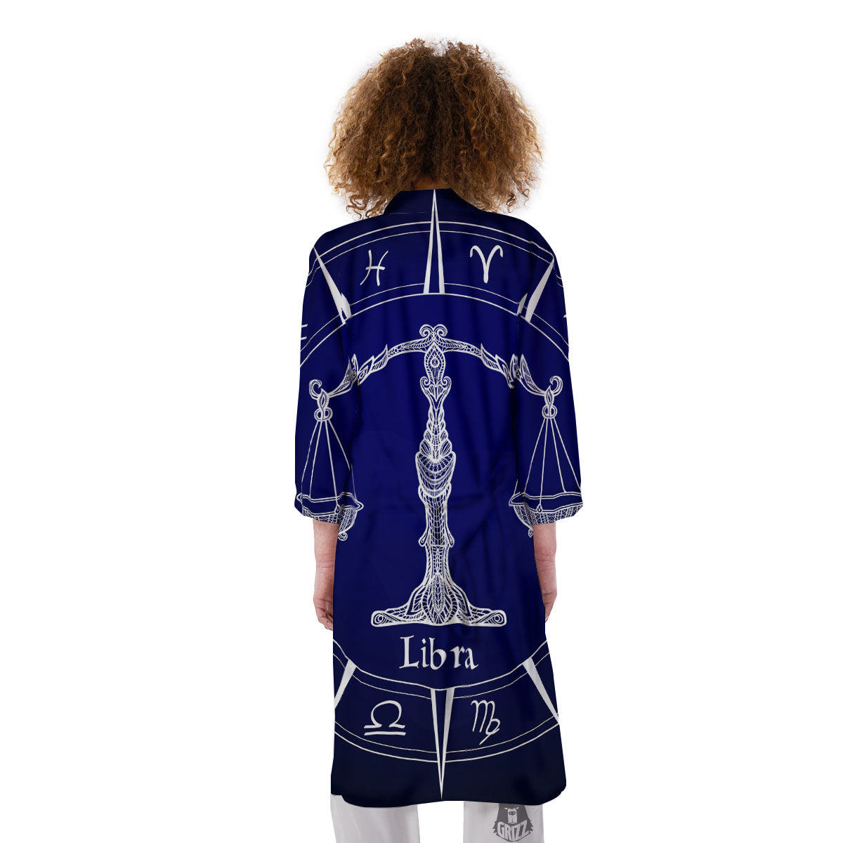 Astrological Libra Signs Libra Print Kimono-grizzshop