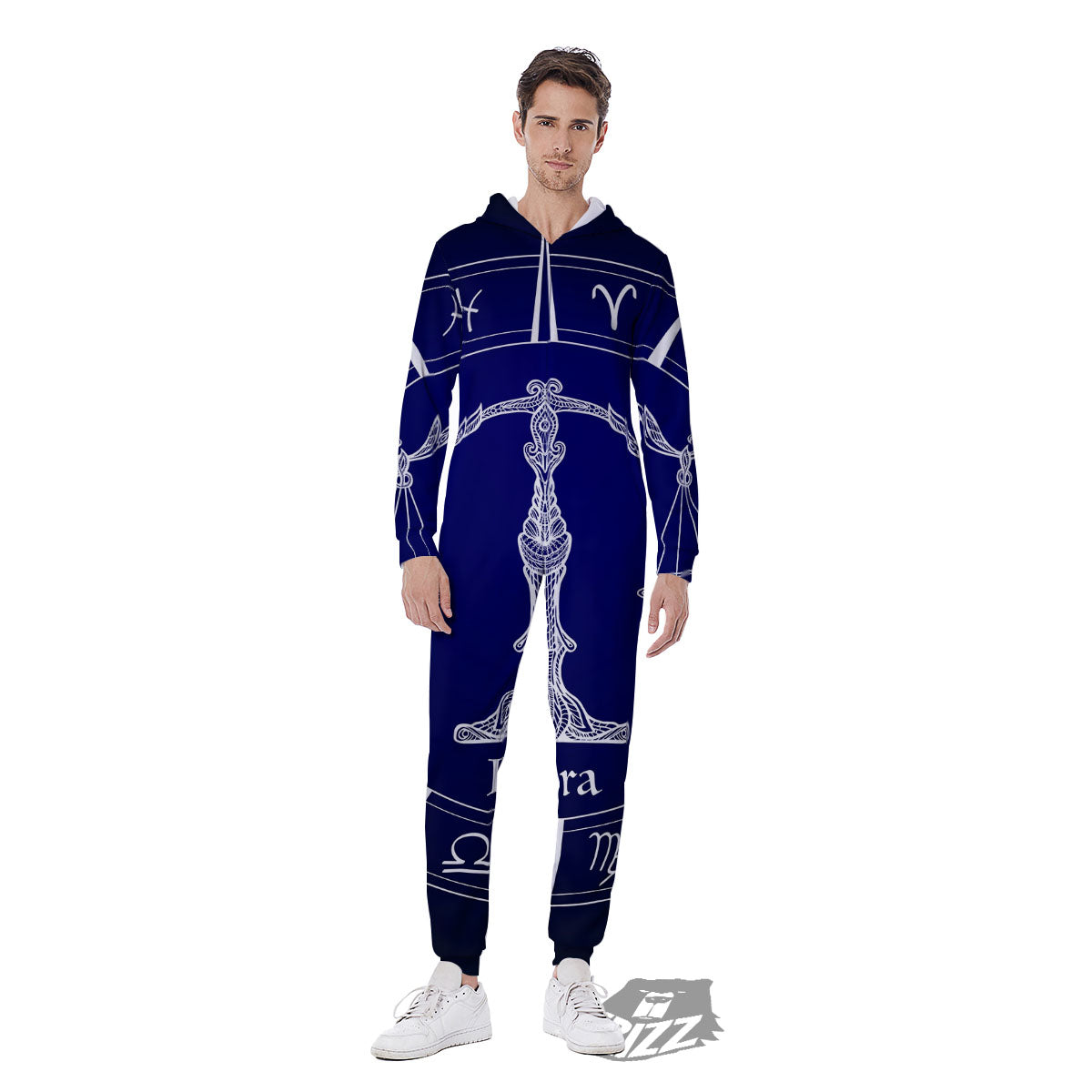 Astrological Libra Signs Libra Print Men's Jumpsuit-grizzshop