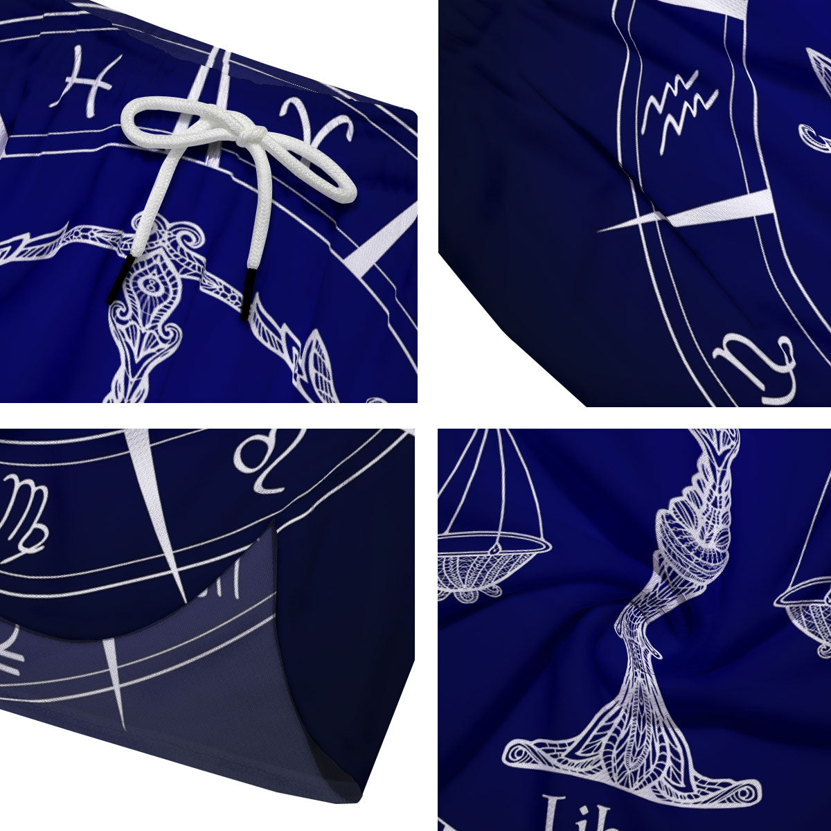 Astrological Libra Signs Libra Print Men's Running Shorts-grizzshop
