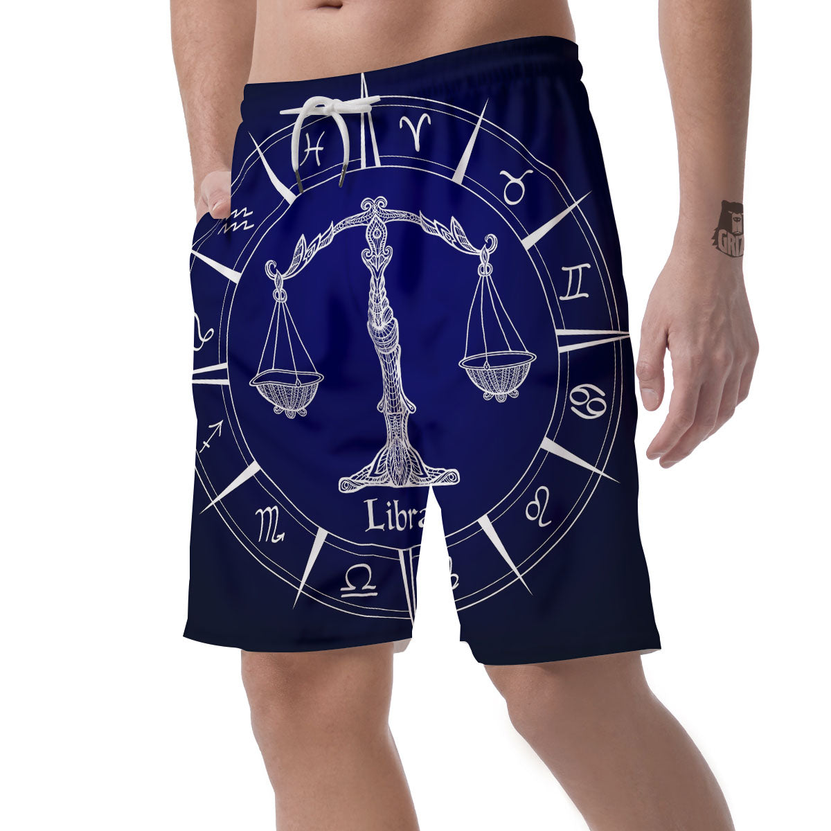 Astrological Libra Signs Libra Print Men's Shorts-grizzshop