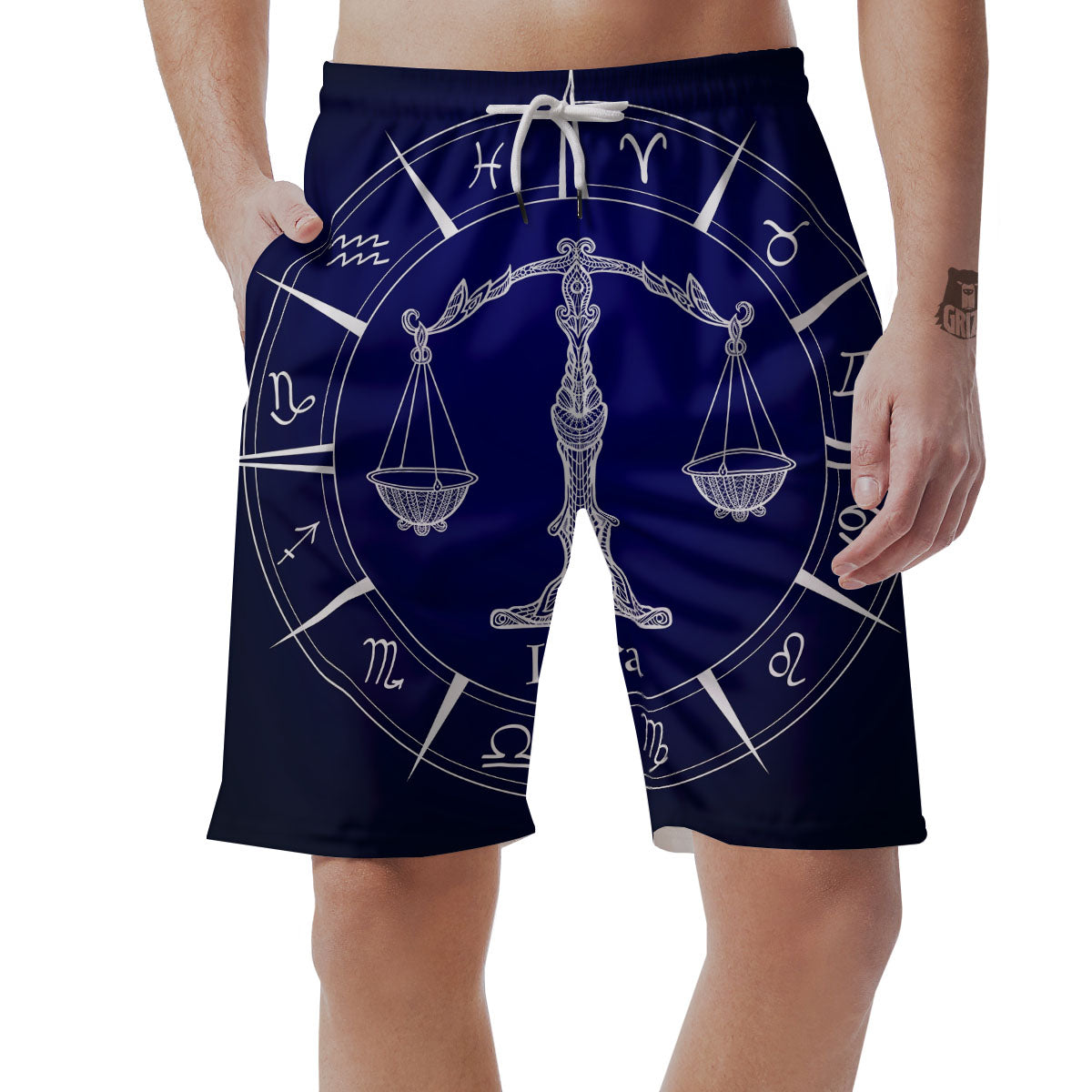 Astrological Libra Signs Libra Print Men's Shorts-grizzshop