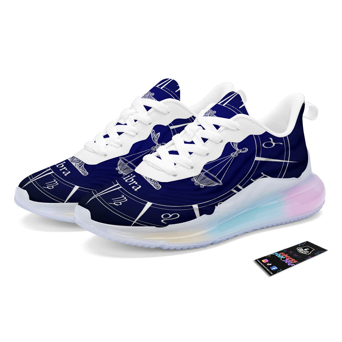 Astrological Libra Signs Libra Print Running Sneakers-grizzshop