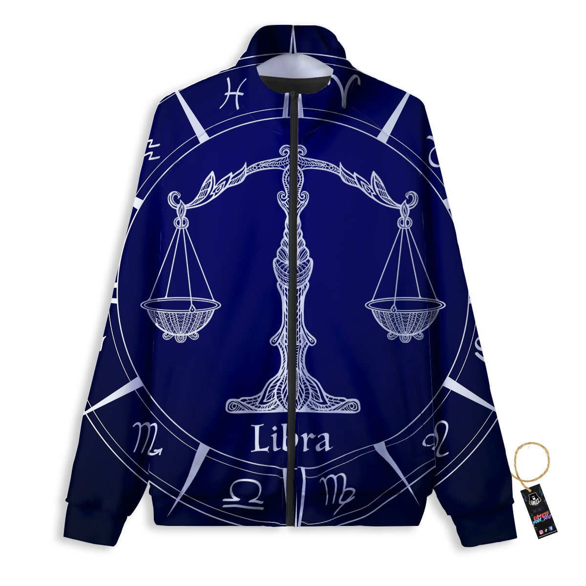 Astrological Libra Signs Libra Print Track Jacket-grizzshop