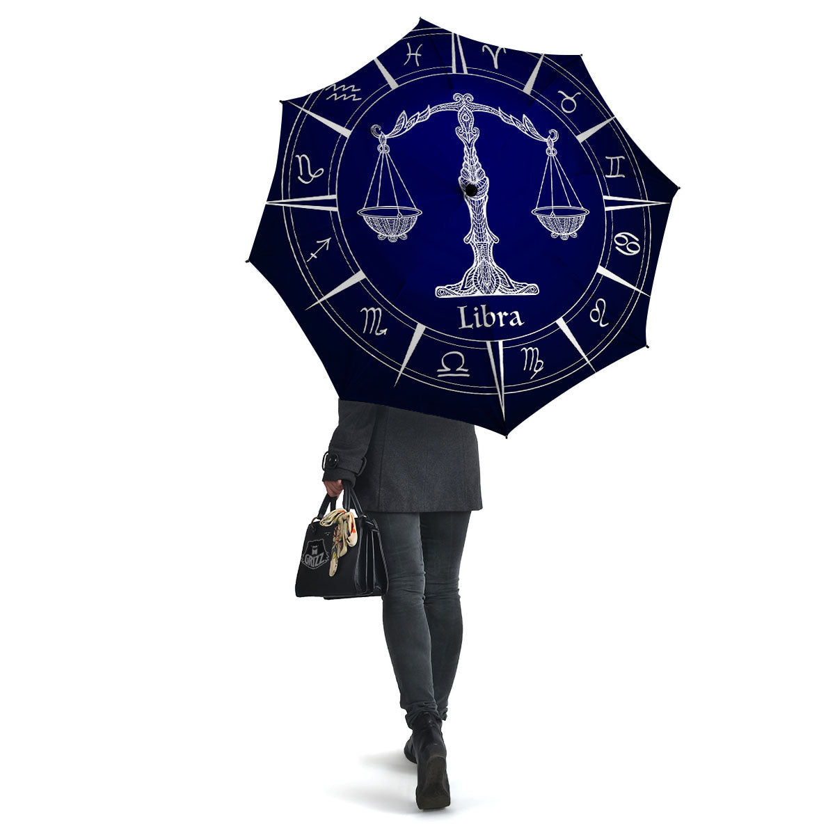 Astrological Libra Signs Libra Print Umbrella-grizzshop