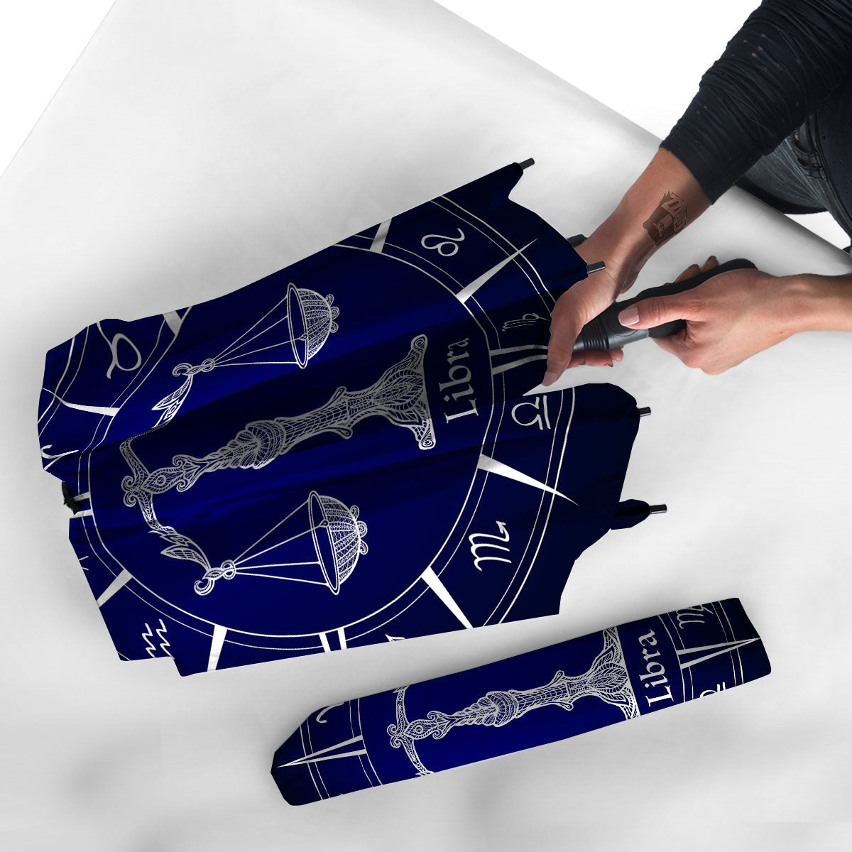 Astrological Libra Signs Libra Print Umbrella-grizzshop