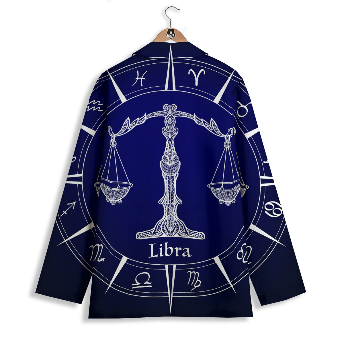 Astrological Libra Signs Libra Print Women's Blazer-grizzshop