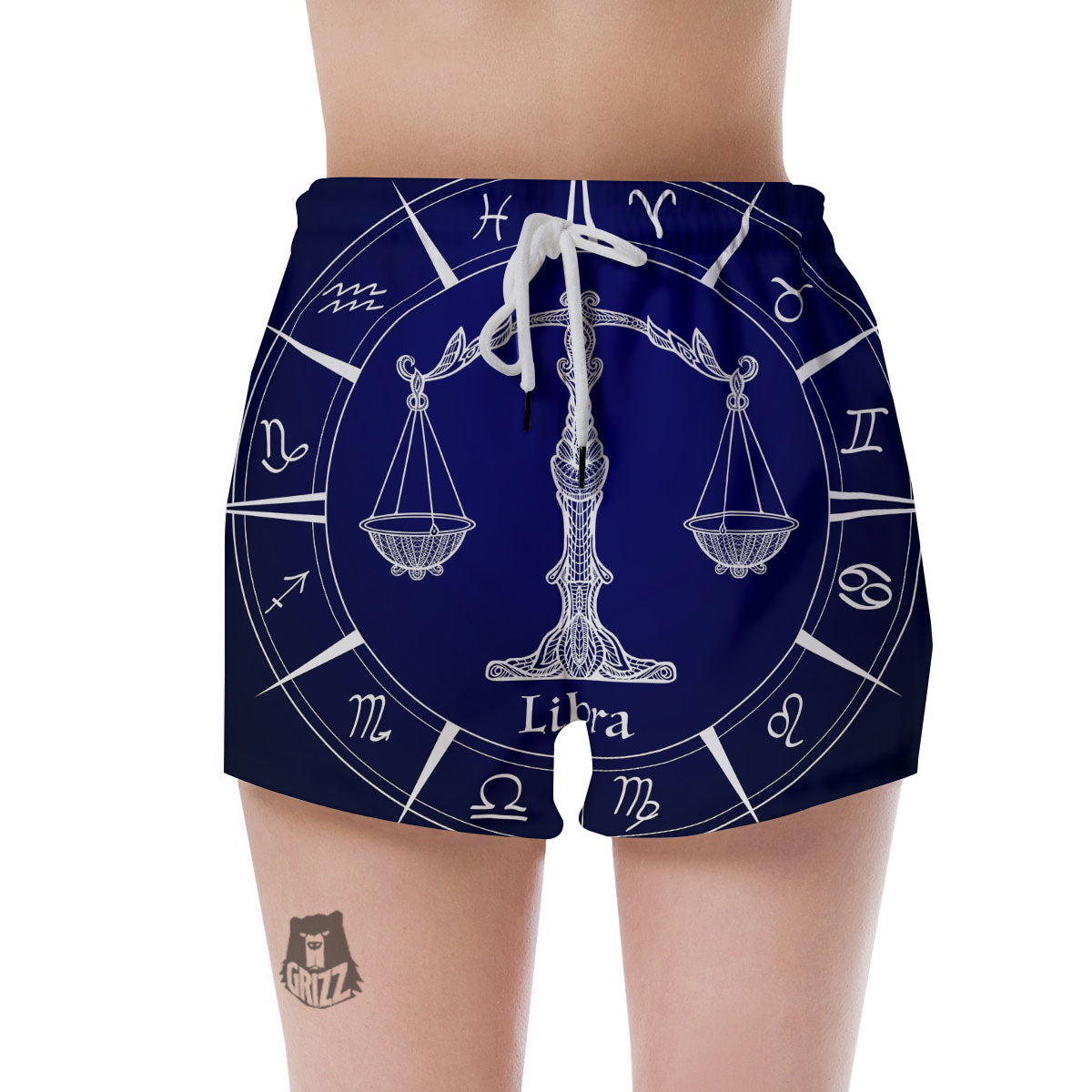 Astrological Libra Signs Libra Print Women's Shorts-grizzshop