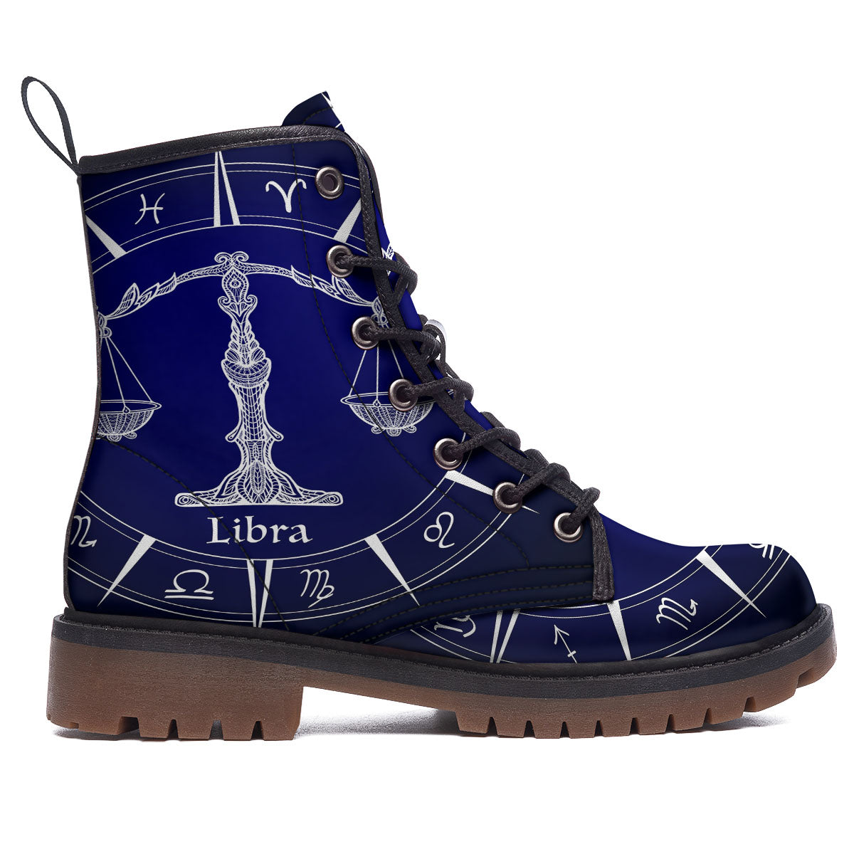 Astrological Libra Signs Libra Print Work Boots-grizzshop