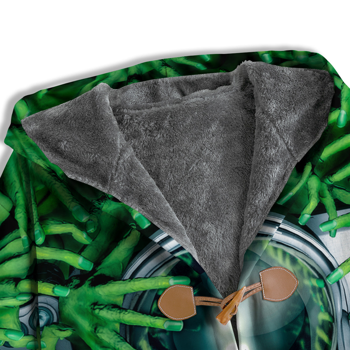 Astronaut And Alien Sci Fi Print Men's Windbreaker Jacket-grizzshop