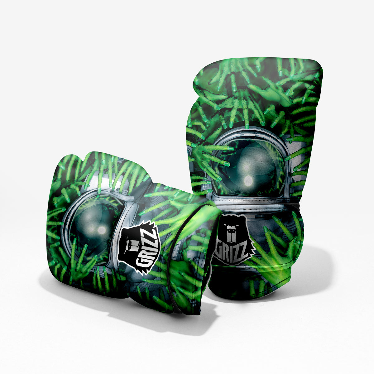 Astronaut And Alien Sci Fi Print Pro Boxing Glove