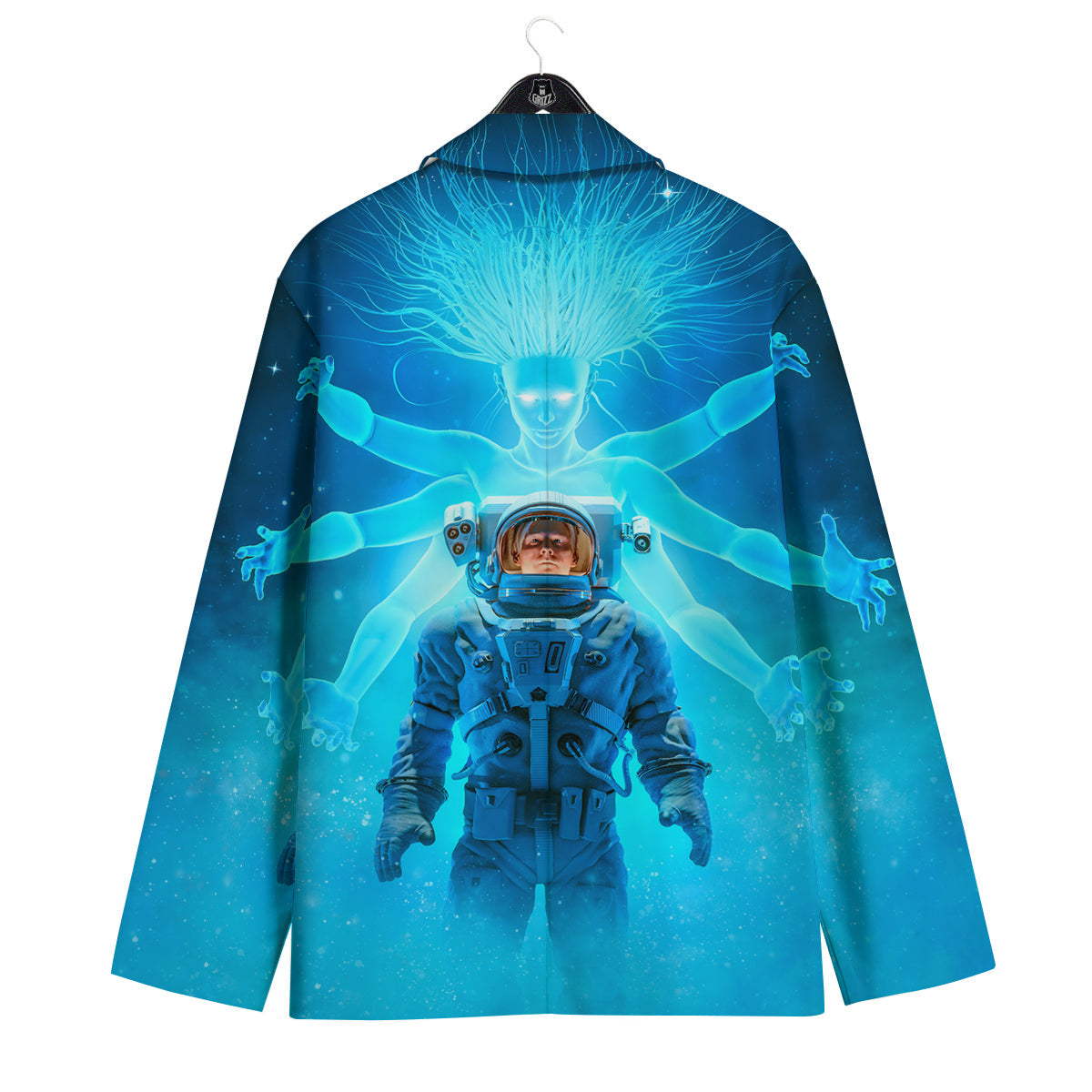 Astronaut And Female Alien Print Men's Sport Coat-grizzshop