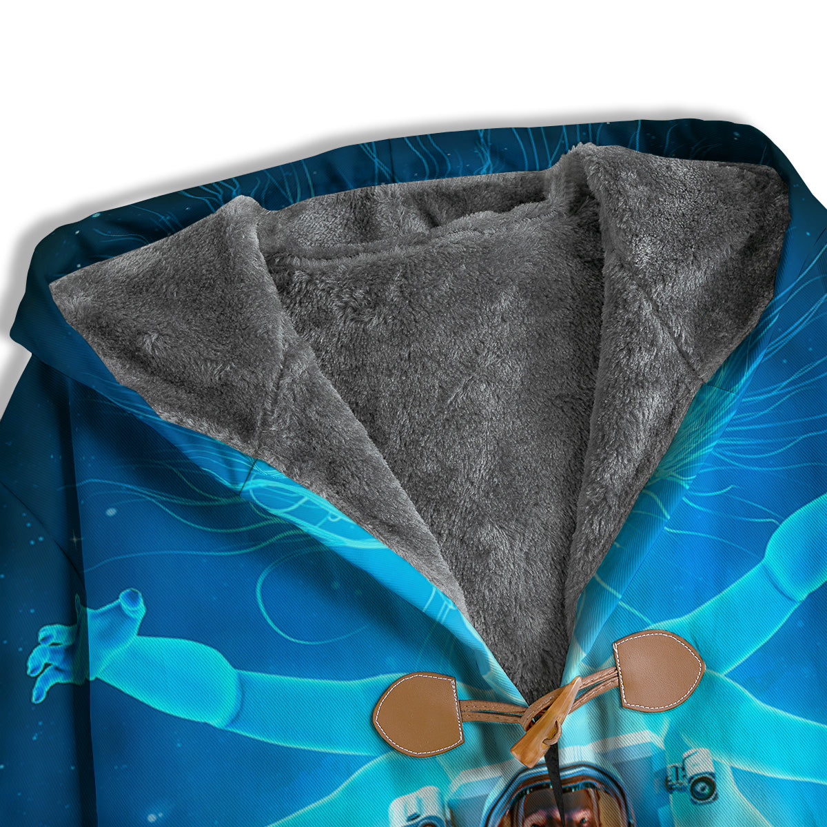Astronaut And Female Alien Print Men's Windbreaker Jacket-grizzshop