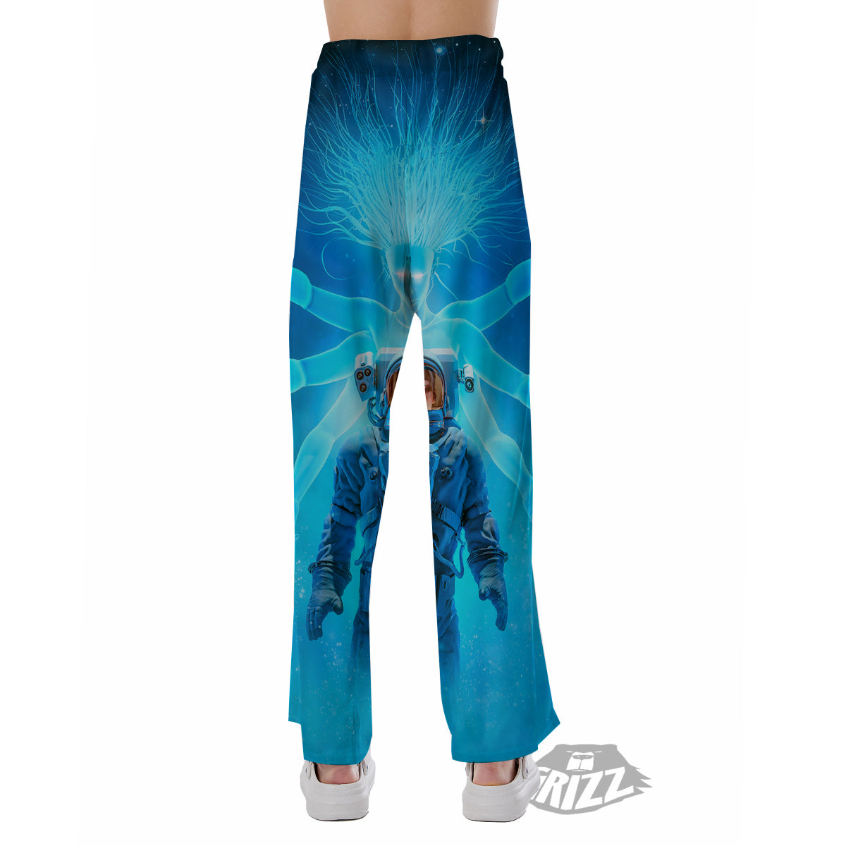 Astronaut And Female Alien Print Pajama Pants-grizzshop