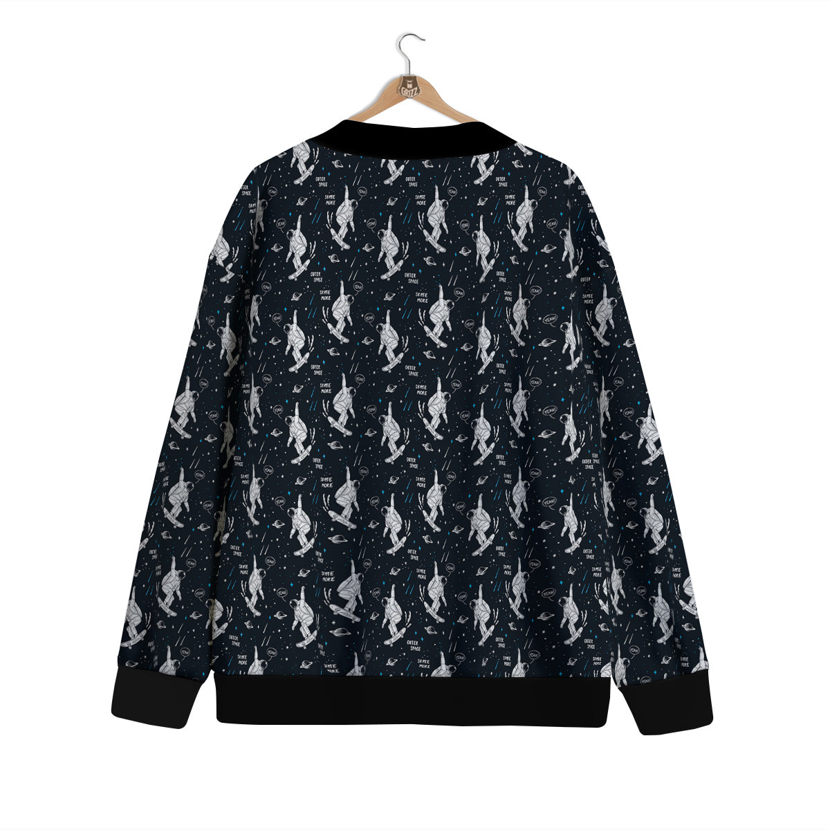 Astronaut Cute Print Pattern Cardigan-grizzshop