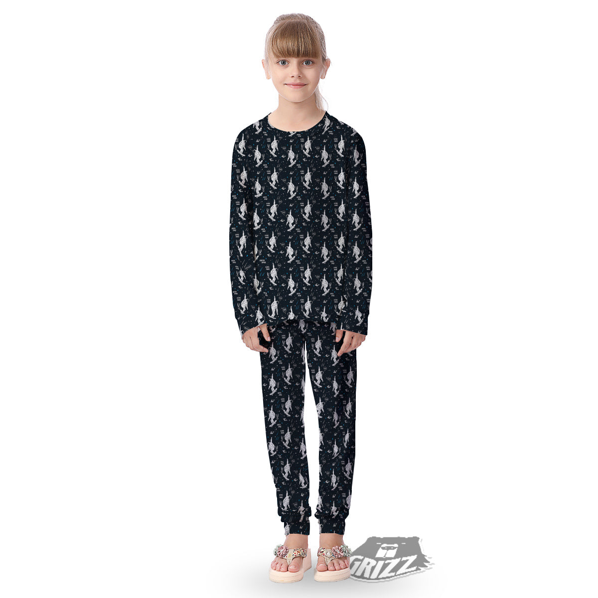 Astronaut Cute Print Pattern Kid's Pajamas-grizzshop