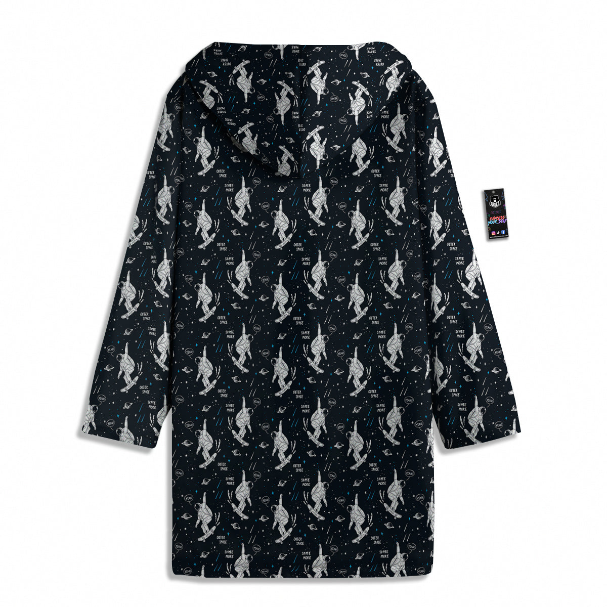 Astronaut Cute Print Pattern Men's Windbreaker Jacket-grizzshop
