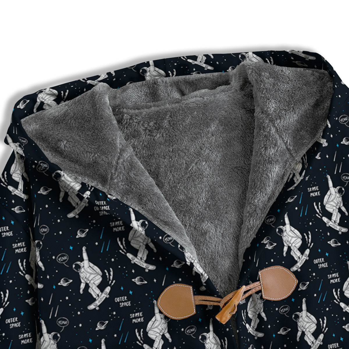 Astronaut Cute Print Pattern Men's Windbreaker Jacket-grizzshop