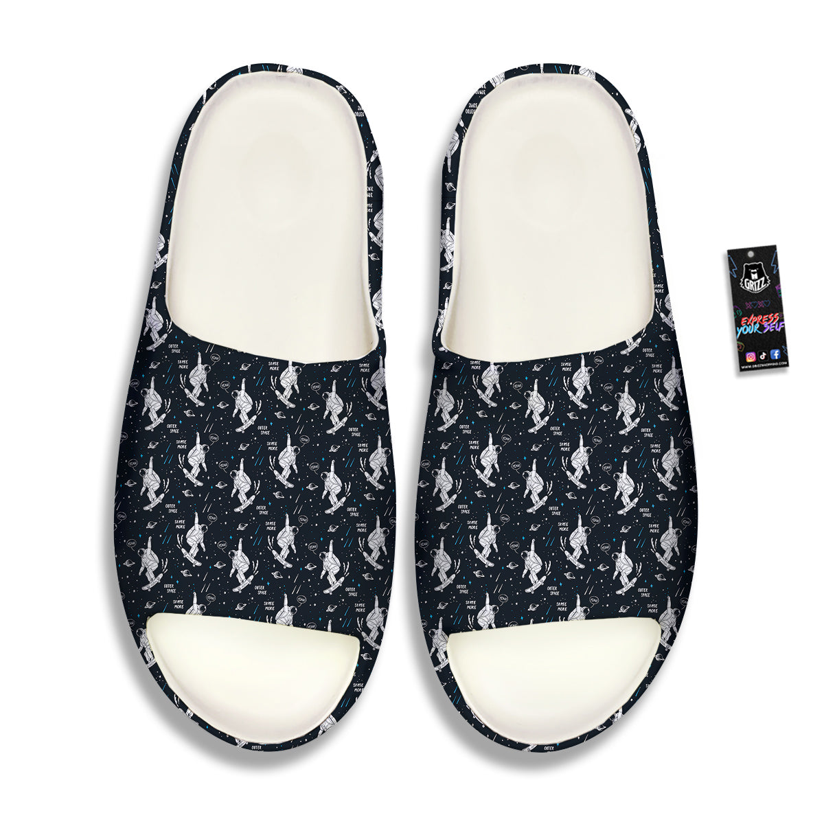 Astronaut Cute Print Pattern Sandals-grizzshop