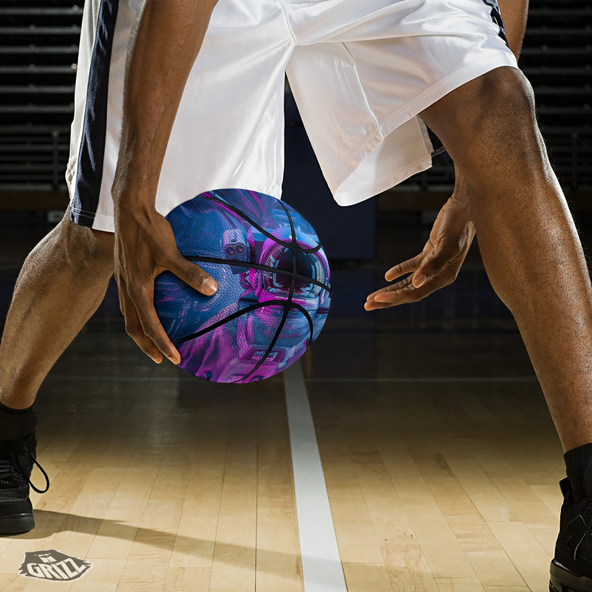 Astronaut Futuristic Print Basketball-grizzshop
