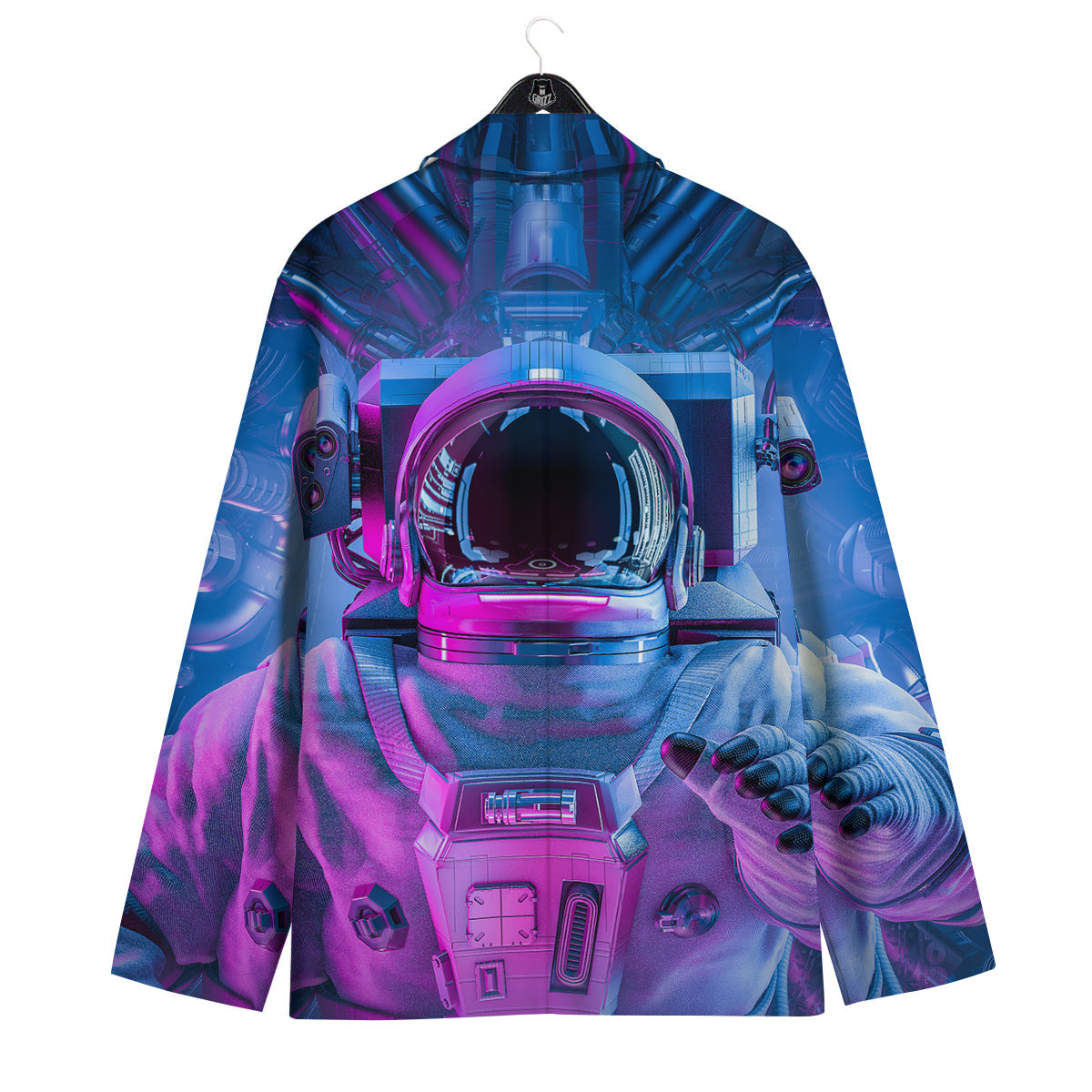 Astronaut Futuristic Print Men's Sport Coat-grizzshop