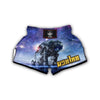 Astronaut Galaxy Space Print Muay Thai Boxing Shorts-grizzshop