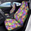 Astronaut Helmet Colorful Print Pattern Car Seat Covers-grizzshop